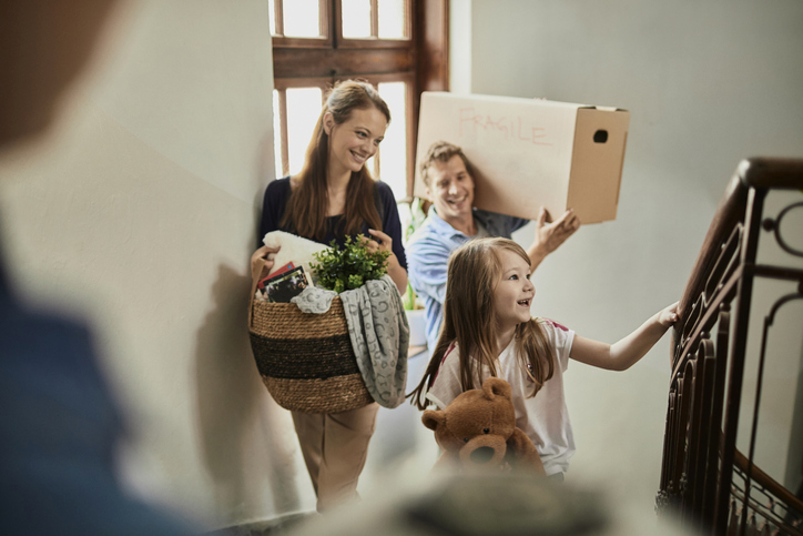 Family moving home