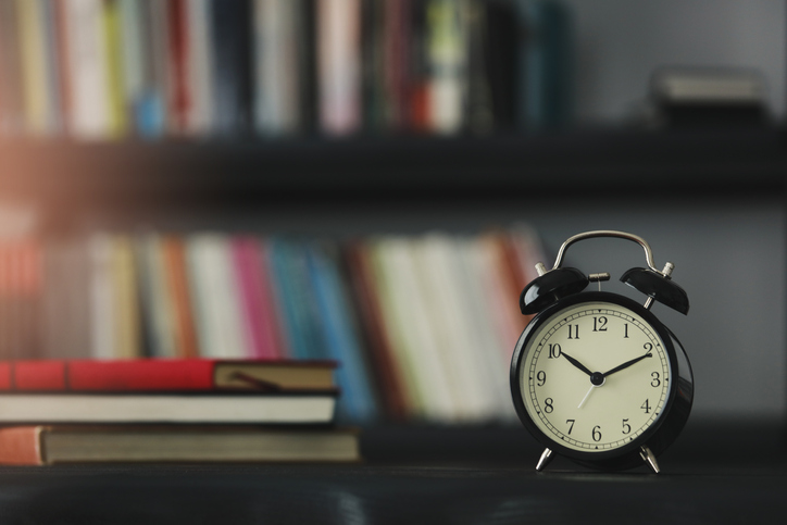 Alarm Clock and books